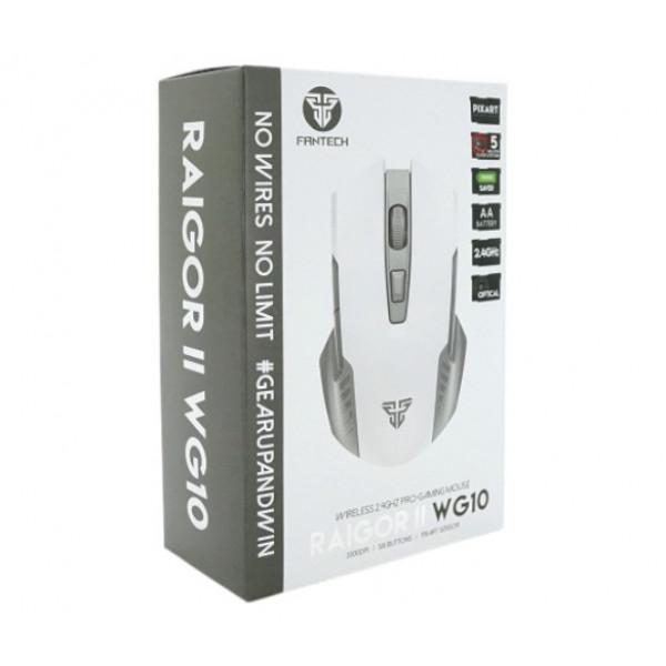 Фото - Миша бездротова ігрова Fantech WG10 RAIGOR II White (WG10RAIGORII-Wh)