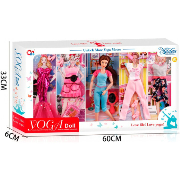 Фото - Колекційна лялька DO йогиня з одягом і аксесуарами 29 см (JJ8676-1Q)