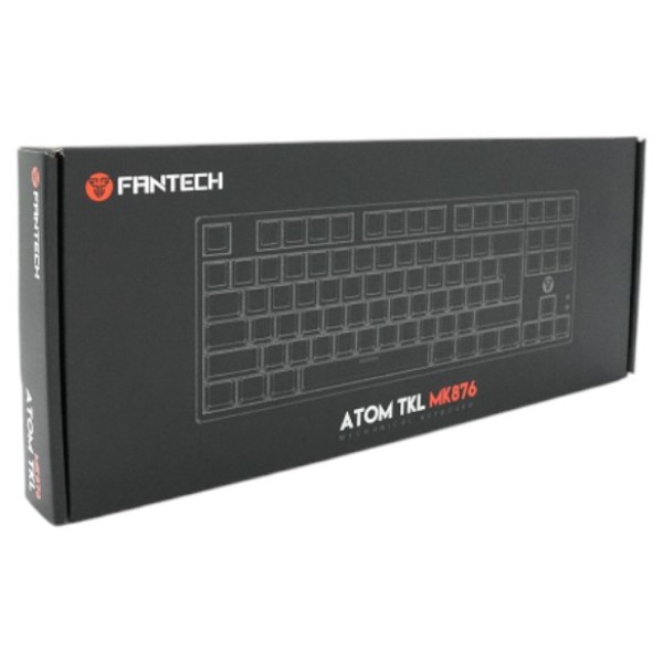 Фото - Клавиатура проводная игровая Fantech ATOM MK876 (Eng) Grey (red switch)
