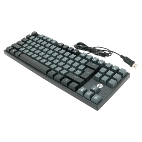 Фото - Клавиатура проводная игровая Fantech ATOM MK876 (Eng) Grey (red switch)