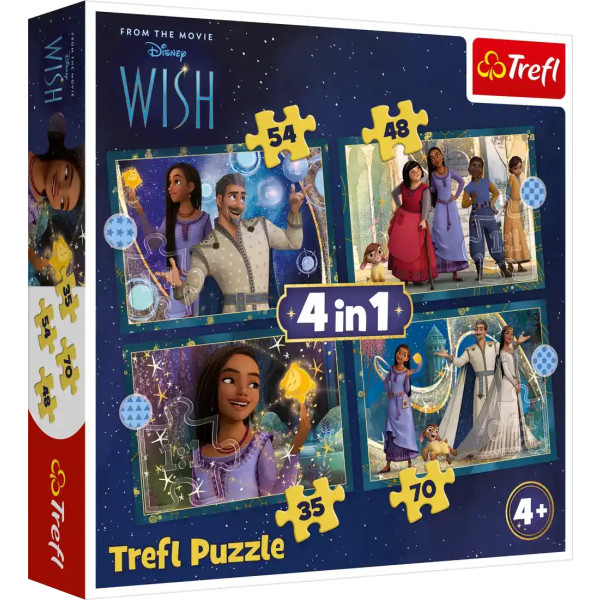 Фото - Пазли (3-4 роки) Trefl 4в1 Wish Мрії збуваються (46497)