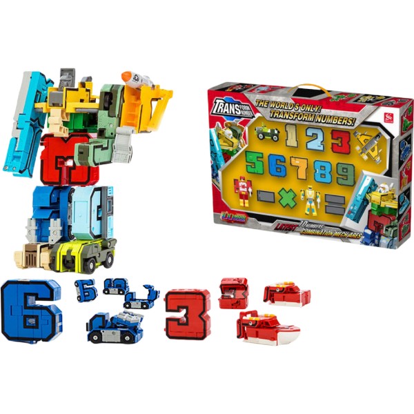 Фото - Настільна гра (3-4 роки) XINTAIYUAN TOYS Цифри - трансформери (2808)