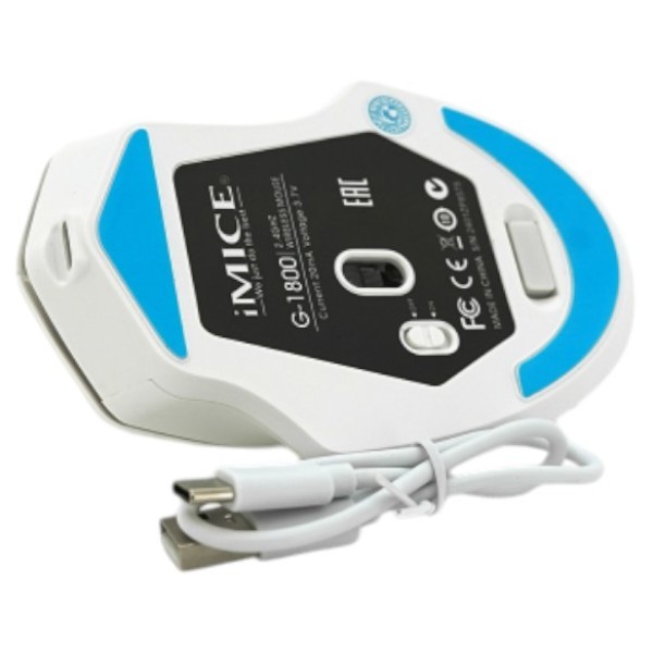 Фото - Миша бездротова ігрова iMice G-1800 White