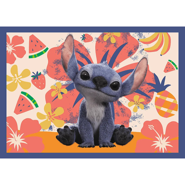 Фото - Пазли (3-4 роки) Trefl 4в1 Disney Stitch The Movie Відпустка на Гаваях (5900511346664)