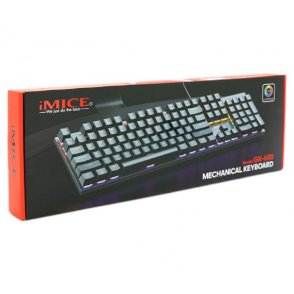 Фото - Клавіатура дротова ігрова iMice GK600 USB (Eng) Black