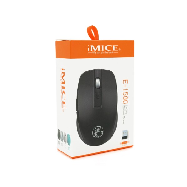 Фото - Миша бездротова iMice E-1500 Black
