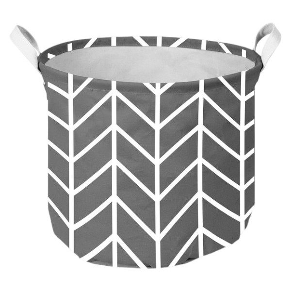 Фото - Корзина для зберігання Idea Home 16х16 см (TC-35 круг. ткан. Vector)