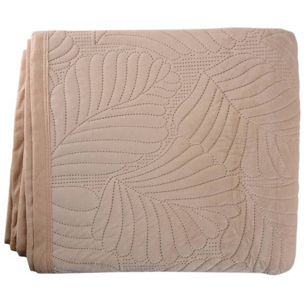 Фото - Покривало двоспальне SOHO 200х220 см VELVET Light Brown (A120081)