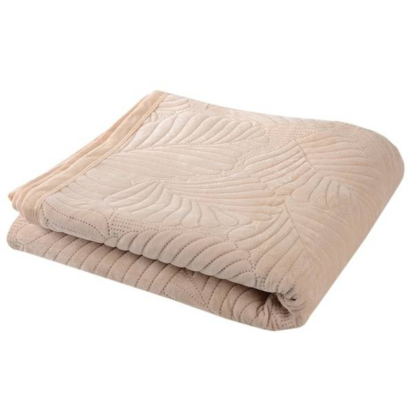Фото - Покривало двоспальне SOHO 200х220 см VELVET Light Brown (A120081)