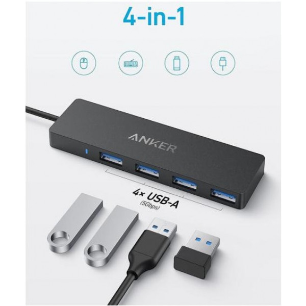 Фото - Хаб USB Anker PowerExpand Direct 4-in-1 USB-C PD Media Hub (A8309G11)