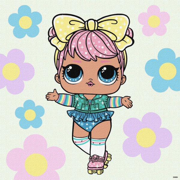 Фото - Картина за номерами Ideyka L.O.L. Surprise! Spring Bling Dawn 40х40 см (KHO1101)