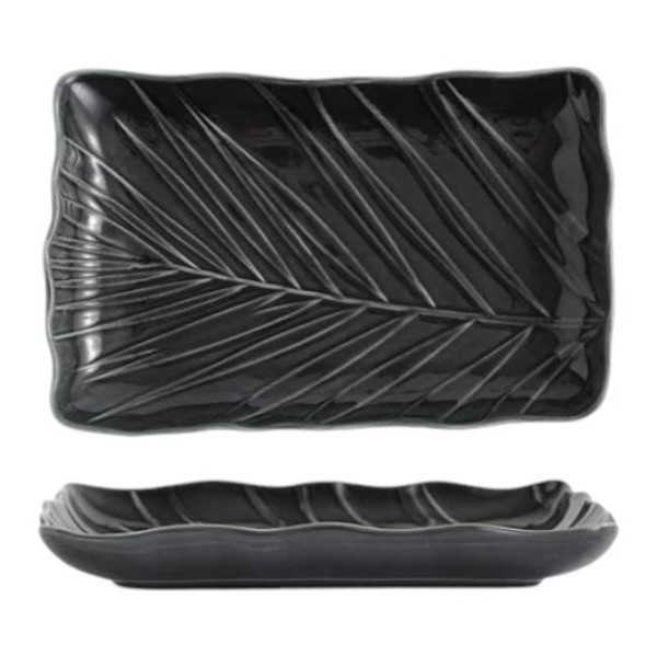 Фото - Блюдо Limited Edition LEAF BLACK 24.5х17 см  (B010786)