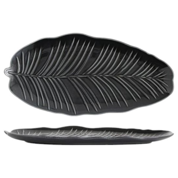 Фото - Блюдо Limited Edition LEAF BLACK 30x16.8 см (B010751)