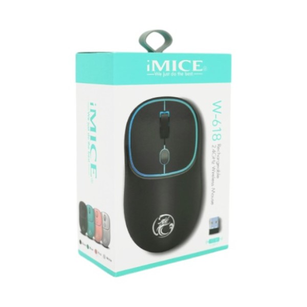 Фото - Миша бездротова ігрова iMice W-618 Black
