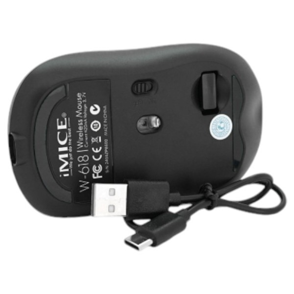 Фото - Миша бездротова ігрова iMice W-618 Black