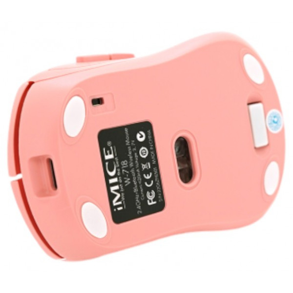 Фото - Миша бездротова ігрова iMice W-718 Pink
