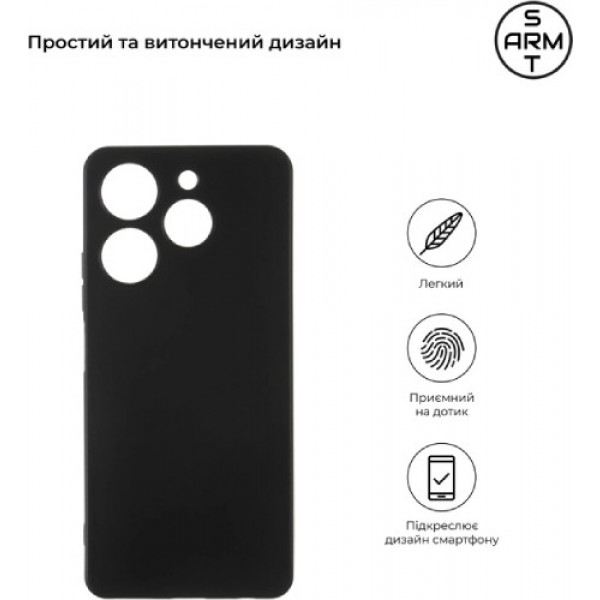 Фото - Чохол для смартфону Armorstandart Matte Slim Fit for Tecno Spark 10 Pro (KI7) Camera cover Black (ARM67819)