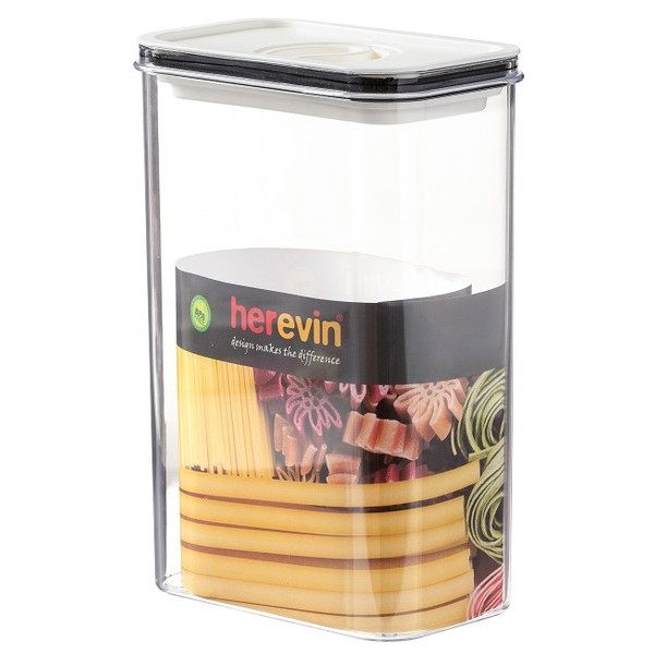 Фото - Емкость для хранения Herevin Canister-Vacuum Lid-White 2.5 л (161189-004)