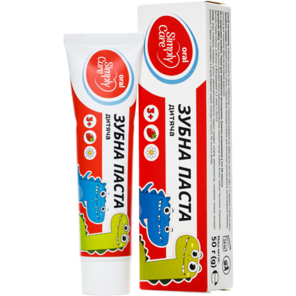 Фото - Зубна паста дитяча Simply Care 50 г (4820206213525) Фото - Зубна паста дитяча Simply Care 50 г (4820206213525)