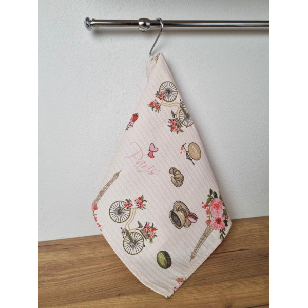 Фото - Рушник кухонний Прованс вафельний PARIS 46х60 cм (040486)