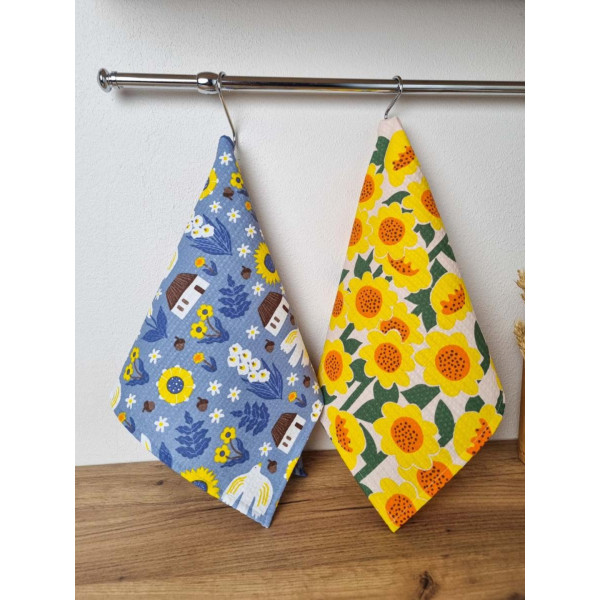 Фото - Полотенце кухонное Прованс вафельное Хутор 33х60 см (040492)