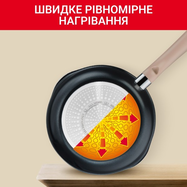 Фото - Сковорода универсальная Tefal G1748704 24 см (2,6 л), оливковая с кр