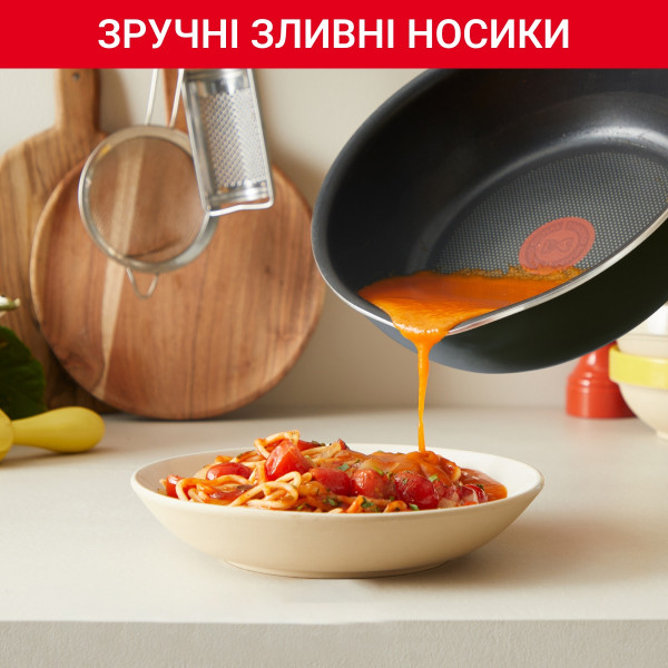 Фото - Сковорода універсальна Tefal G1662504 One Pick Pot Pan 22 см (2,2 л) с кр