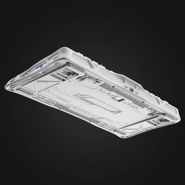 Фото - Клавіатура бездротова ігрова GravaStar Mercury K1 80keys Cheery Pink BT/WL/USB 
White (GSK1_GWHT)