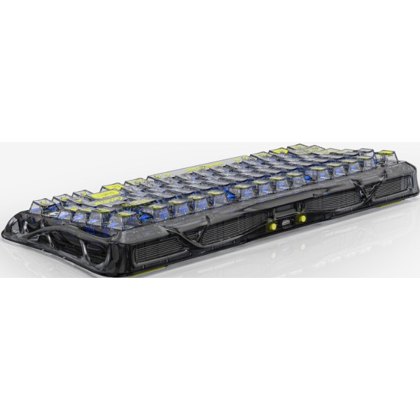 Фото - Клавіатура бездротова ігрова GravaStar Mercury K1 Lite 80keys BSUN Grey BT/WL/USB 
Black (GSK1LITE_XTAL_BLK)