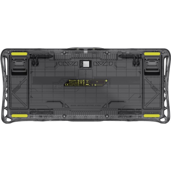 Фото - Клавіатура бездротова ігрова GravaStar Mercury K1 Lite 80keys BSUN Grey BT/WL/USB 
Black (GSK1LITE_XTAL_BLK)