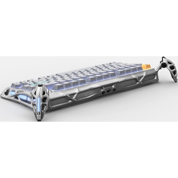 Фото - Клавиатура беспроводная игровая GravaStar Mercury K1 Pro 80keys Kailh Speedy Mint BT/WL/USB Gray (GSK1PRO_GRY)