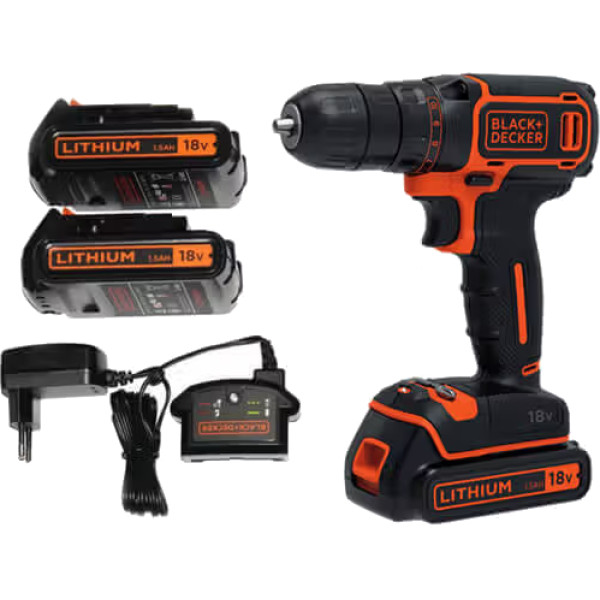 Фото - Дрель-шуруповерт Black&Decker BDCDC18B