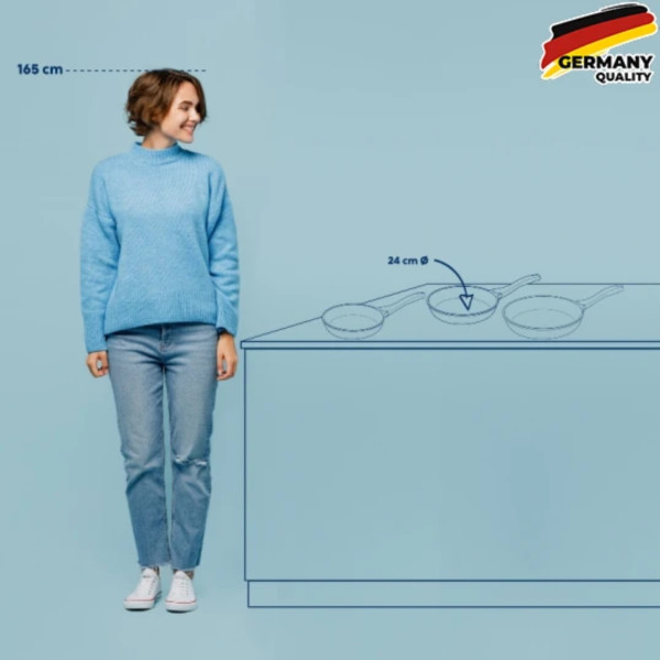 Фото - Сковорода універсальна Kela Vitana Gusto 24 см (10089)