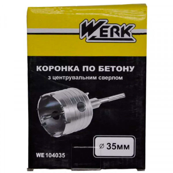 Фото - Коронка по металлу Werk 35мм SDS-plus (WE104035)