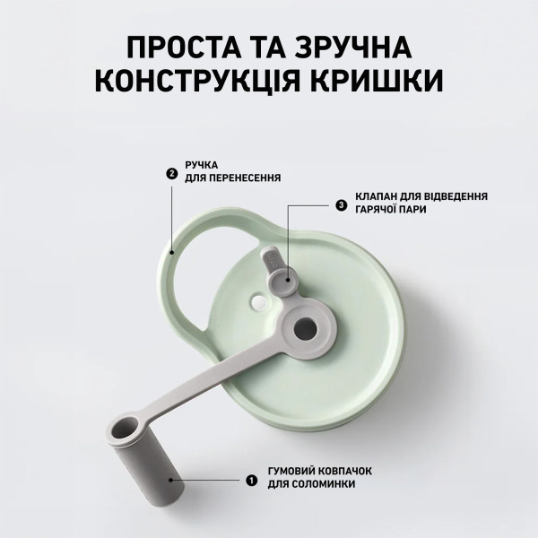 Фото - Бутылка для воды BUYDEEM CD1017 Cozy Greenish (CD1017-CG)