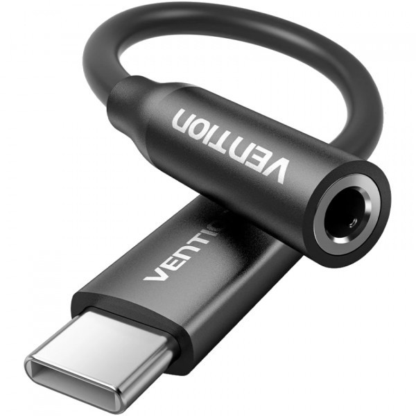 Фото - Переходник аудио Vention USB-C Jack 3.5 мм Aluminum Alloy Black (BIIBA) Фото - Переходник аудио Vention USB-C Jack 3.5 мм Aluminum Alloy Black (BIIBA)