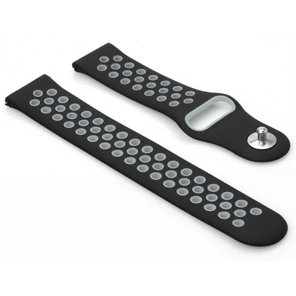 Фото - Ремешок для смарт-часов BeCover Nike Style for Nokia/Withings Steel/Steel HR Black-Grey (705765)