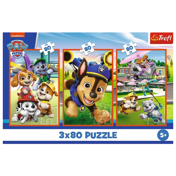 Фото - Пазлы (5-7 лет) Trefl 3x80 Paw patrol Собачья банда (48866)