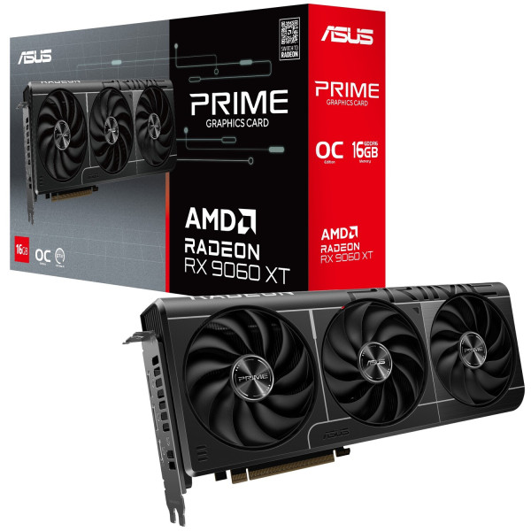 Фото - Відеокарта Asus Prime Radeon  RX 9060 XT OC Edition 16GB GDDR6 (PRIME-RX9060XT-O16G)