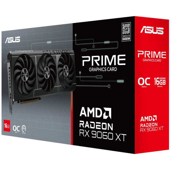 Фото - Відеокарта Asus Prime Radeon  RX 9060 XT OC Edition 16GB GDDR6 (PRIME-RX9060XT-O16G)