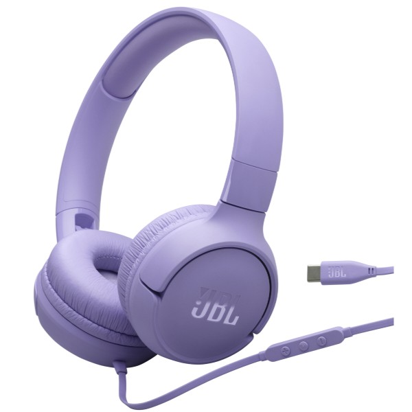 Фото - Навушники накладні дротові JBL Tune 520C USB-C Purple (JBLT520CPUR)