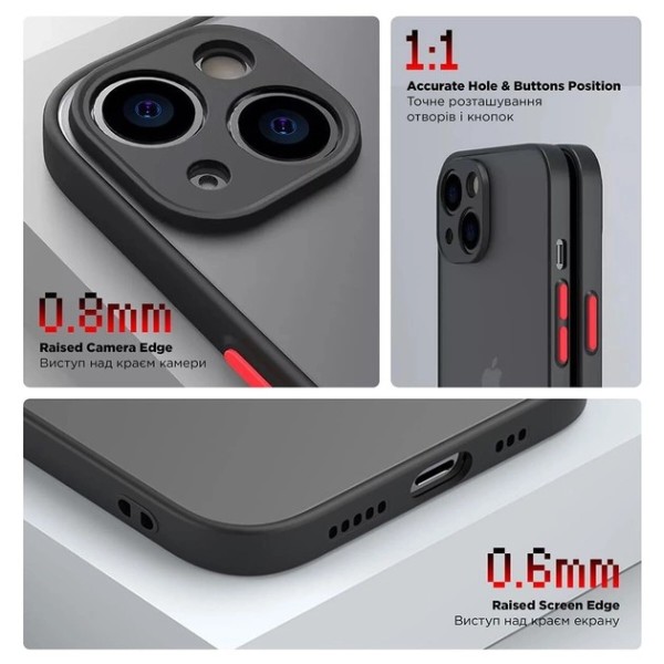 Фото - Чохол для смартфону Armorstandart Frosted Matte for Xiaomi Redmi Note 12 4G Black (ARM67732)
