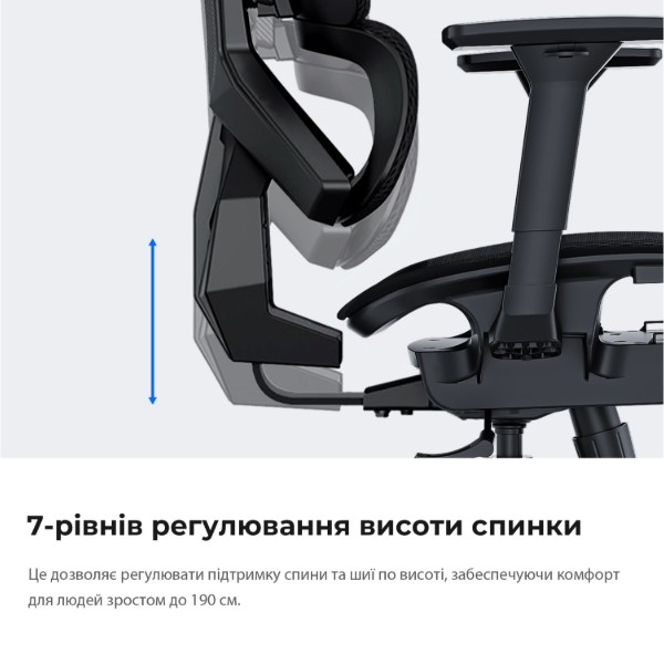 Фото - Крісло для геймерів Anda Seat X-Air Mega Size XL Mesh Gray (AD-WY-01-GGF)