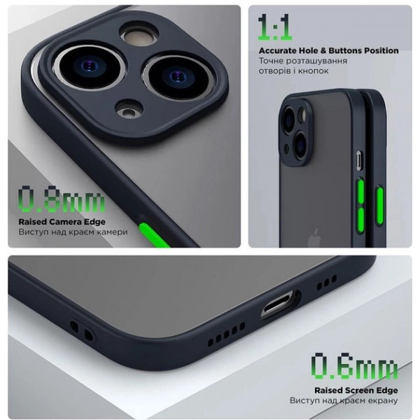 Фото - Чохол для смартфону Armorstandart Frosted Matte for Xiaomi Redmi Note 12 4G Navy Blue (ARM67734)
