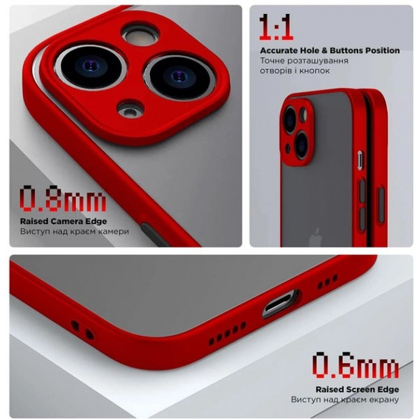 Фото - Чехол для смартфона Armorstandart Frosted Matte for Xiaomi Redmi Note 12 Pro 4G Red (ARM68326)