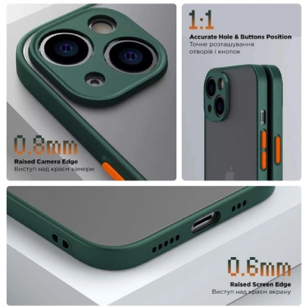 Фото - Чохол для смартфону Armorstandart Frosted Matte for Xiaomi Redmi Note 12s 4G Dark Green (ARM68555)