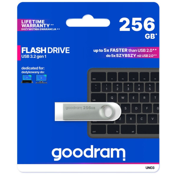 Фото - Флеш USB Goodram UNO3 256GB (UNO3-2560S0R11)