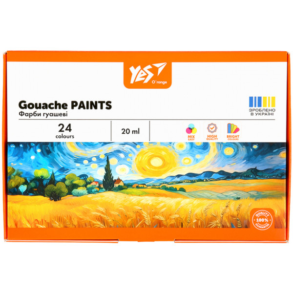 Фото - Краски YES Orange Line 24 цв. по 20 мл (230434)