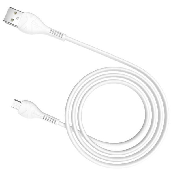 Фото - Кабель синхронізації даних HOCO X37 USB to Micro 2.4A, 1m White (6931474710505)