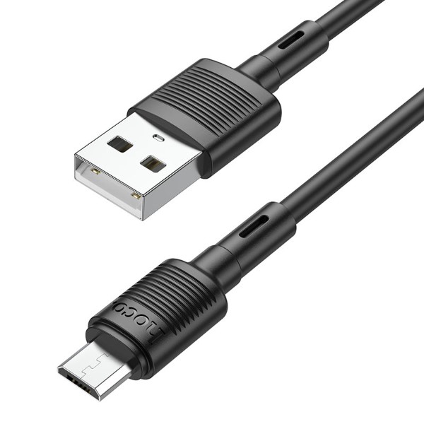 Фото - Кабель HOCO X83 USB to Micro 2.4A, 1m Black (6931474770882)